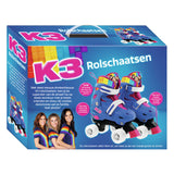 K3 rolschaatsen regenboog, maat 34-37