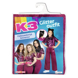 K3 verkleedpak roze, 9-11 jaar