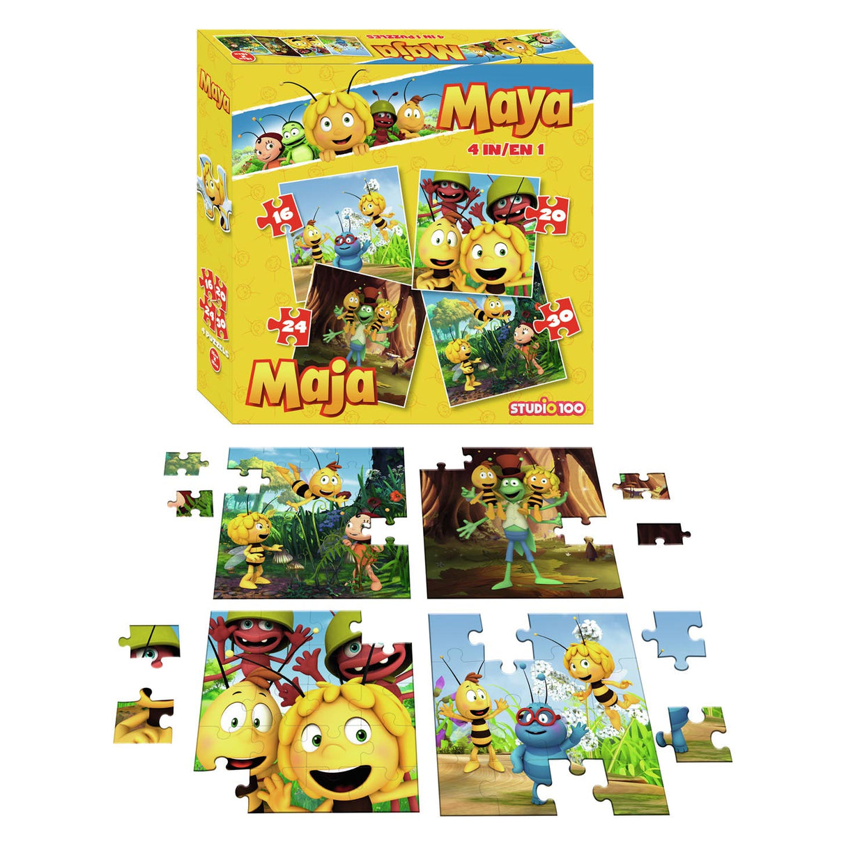 Maya de Bij Puzzel, 4in1