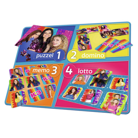 Studio 100 k3 4-in-1 spellendoos