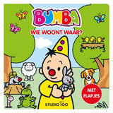 Studio 100 bumba kartonboek met flapjes - wie woont waar?