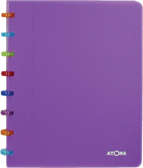 Atoma tutti frutti schrift | ft a5 | 144 bladzijden | gelijnd | transparant paars