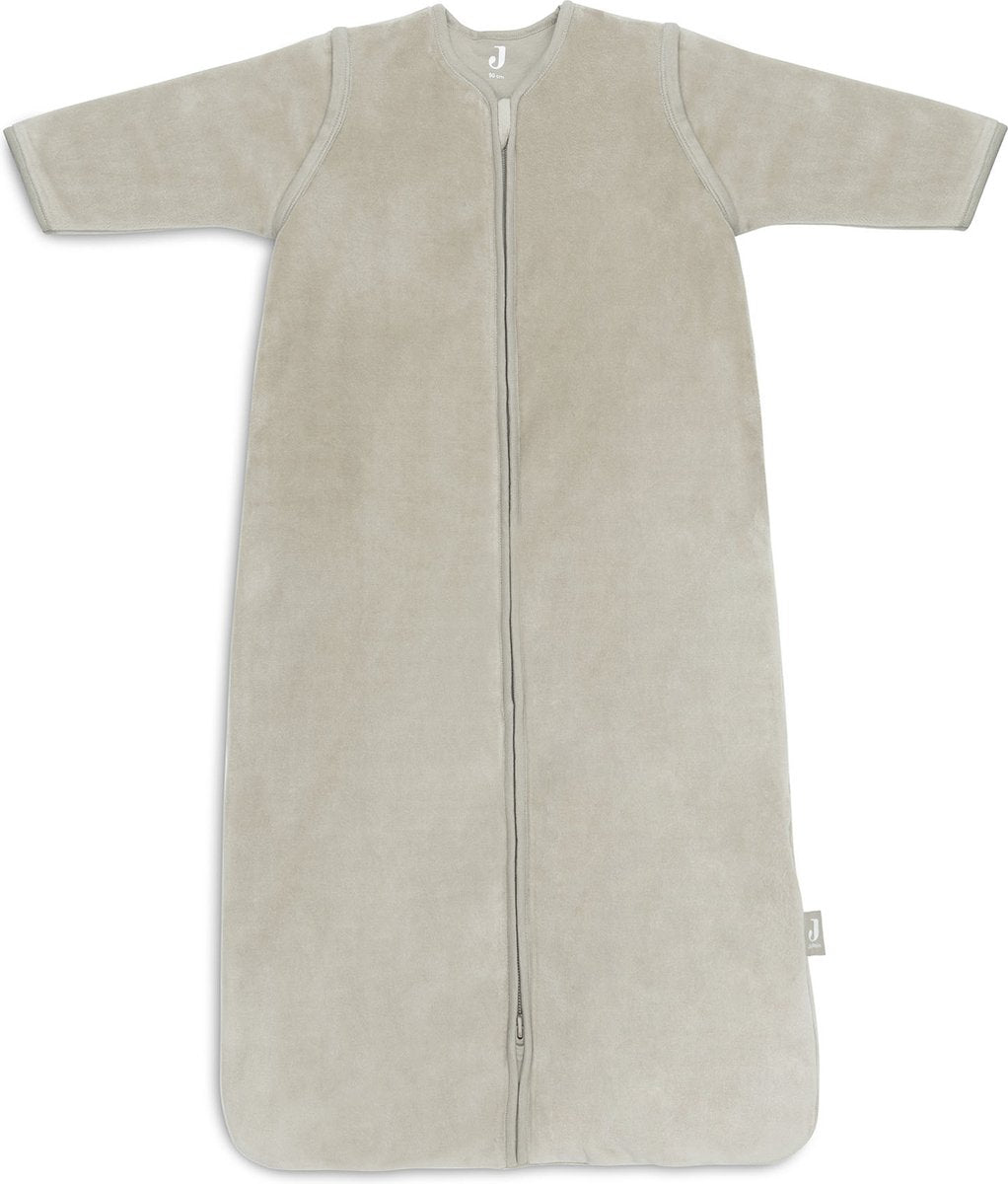 Jollein baby slaapzak winter met afritsbare mouw 110cm velvet - olive green - winterslaapzak
