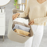 Rotho wasmand kunststof brisen 41 liter cappuccino flexibel design