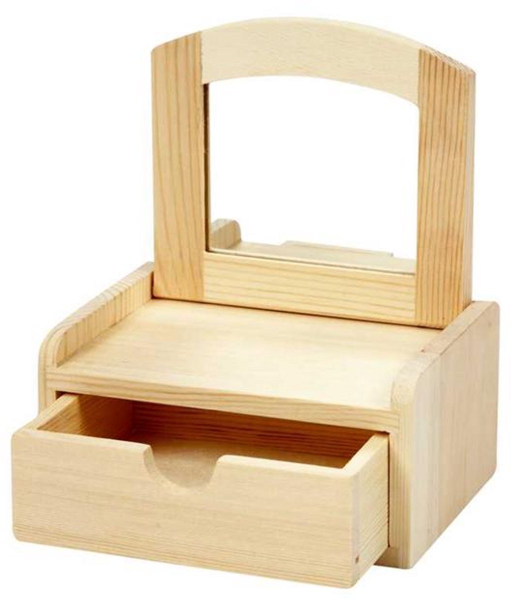Creativ company houten ladetafel 12x10x6,5 cm