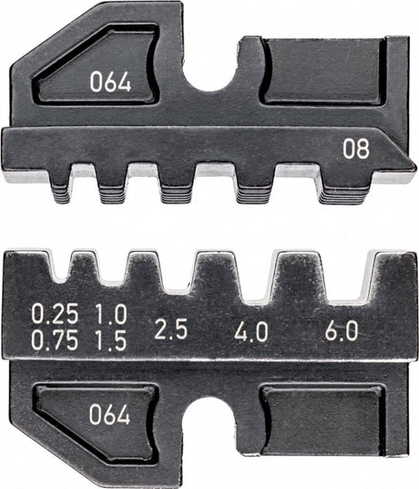 Knipex 97 49 08 krimpinzetstuk adereindhulzen 0.25 tot 6 mm² geschikt voor merk 97 43 200, 97 43 e, 97 43 e aus,