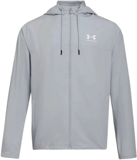 Under armour ua rival wvn windbreaker-gry heren sportkledingset - mod grijs - mod grijs - wit