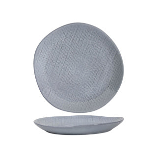 Ontbijtbord woven textiel grijs ø21cm | 6 stuks