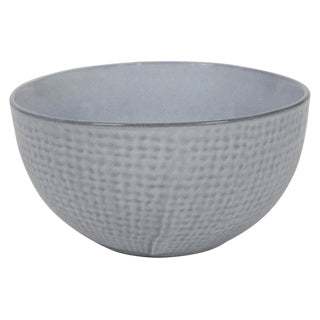 Schaal woven textile grijs ø15x7,5cm | 6 stuks