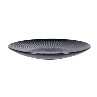 Cosy trendy bord dessert d21,5xh2,9 cm atlantis stripe | 6 stuks