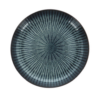 Cosy trendy bord diep d24xh4,3 cm atlantis stripe | 4 stuks