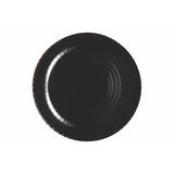Dessertbord d19 cm pampille zwart | 6 stuks