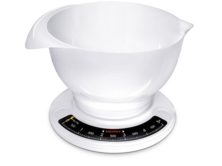 Soehnle keukenweegschaal culina pro - analoog - tot 5 kg - wit