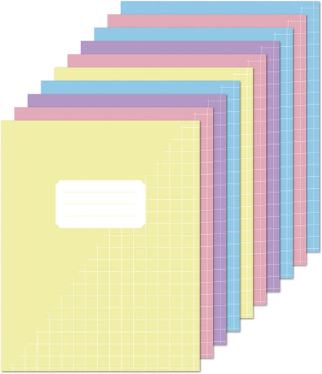 Kangaro schriften a5 - met ruit 10mm - pastel kleuren - 10 stuks