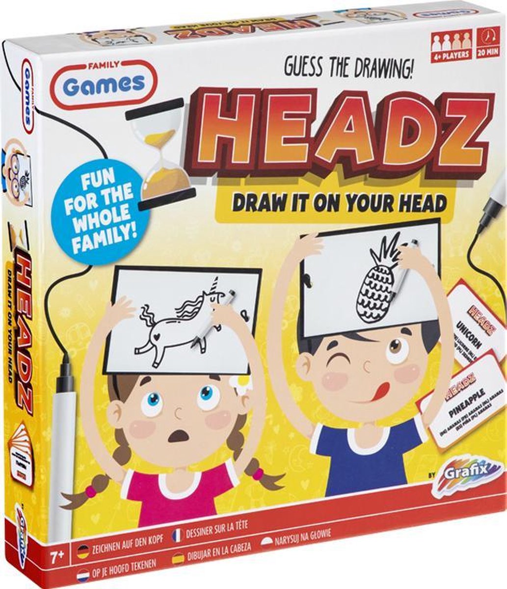 Grafix gezelschapsspel | headz | teken vaardigheden | ra ra wat teken ik? | 30 seconde