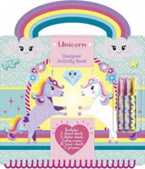 Totum unicorn designer vakantie doeboek stickeren, tekenen en schrijven - creatief speelgoed meisjes vanaf 3 jaar - 25 delig - incl. stickers en sjablonen knutselen
