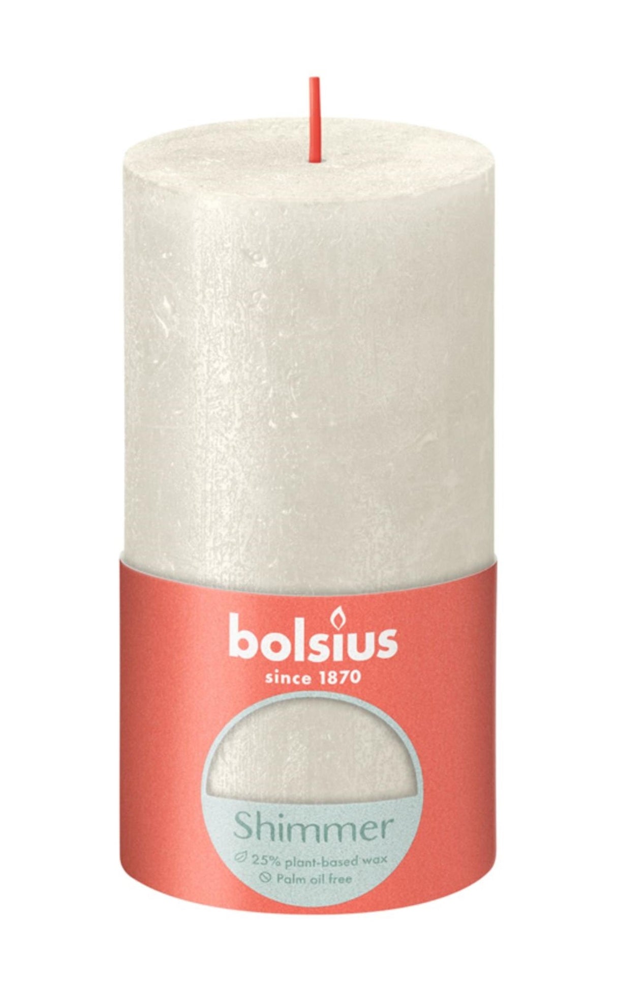 Bolsius rustiek stompkaars 130 68 ivoor