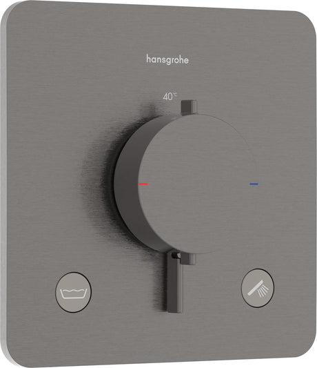 Hansgrohe ecostat comfort q - inbouwthermostaat - 2 functies - douche thermostaat - zekerheidscombinatie en1717 - brushed black chrome