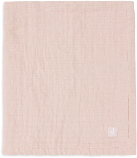 Jollein baby deken wieg jersey 75x100cm - jacquard wild rose - gots