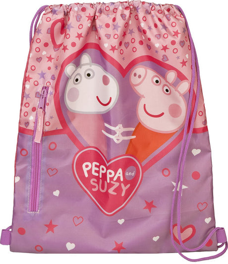 Peppa pig gymtas - zwemtas - 40 cm - roze - voor kinderen