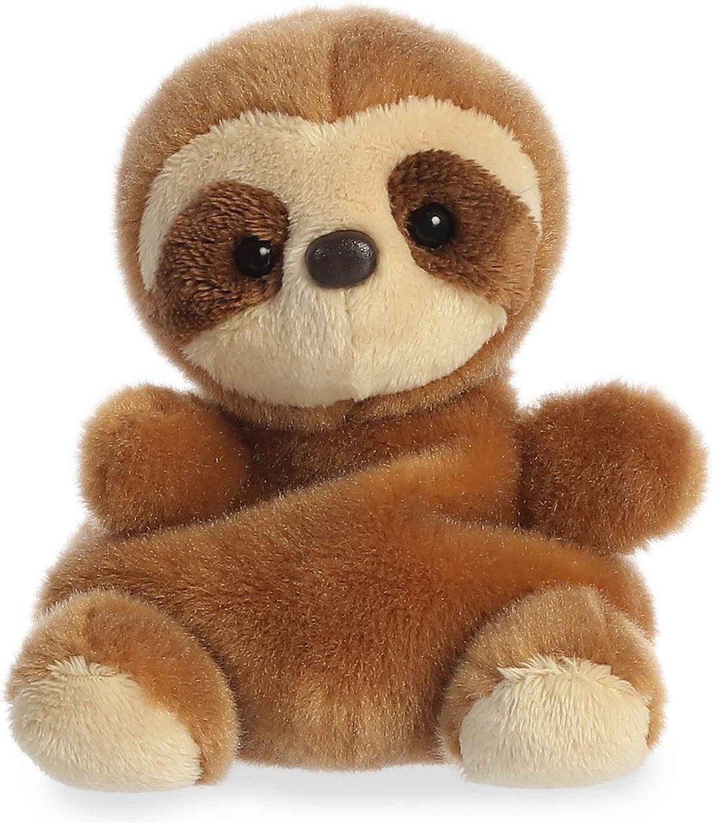 Aurora palm pals knuffel slomo sloth - zachte knuffel van 13cm - aur-33478