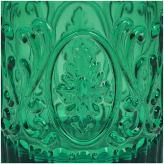 No brand tumbler acrylic green 8.9x8.9x9.5cm | 4 stuks