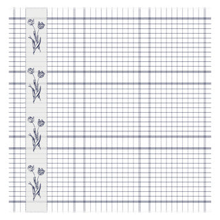 Ddddd theedoek lisse 60x65 blue | 6 stuks