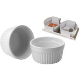 Ovenschaaltjes wit porselein 2 stuks 200 ml | 4 stuks