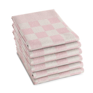 Ddddd theedoek barbeque 65x65 pastel pink | 6 stuks