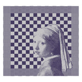Ddddd theedoek girl with a pearl 60 x 65 blue | 6 stuks