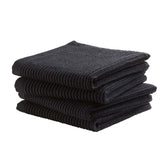 Ddddd vaatdoek basic black 30 x 30 cm set 4 | 2 stuks