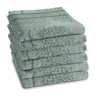 Ddddd keukendoek trees 50x55 green | 6 stuks