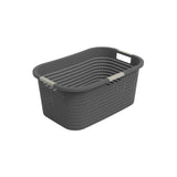 Rotho wasmand country 40l antraciet