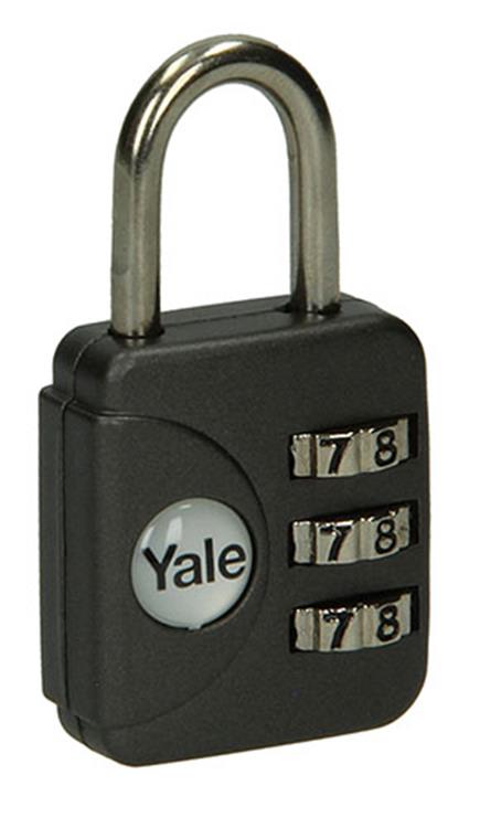 Yale 1018566 - bagage-cijferhangslot grijs yp1 28 121 1g 28mm | 5 stuks