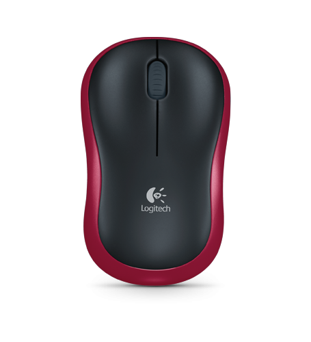 Logitech logitech m185 wireless optical mouse red [rf 2.4ghz, 1000 dpi, 3-button, aa, 10m]