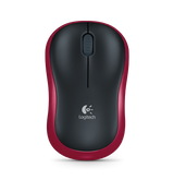 Logitech logitech m185 wireless optical mouse red [rf 2.4ghz, 1000 dpi, 3-button, aa, 10m]