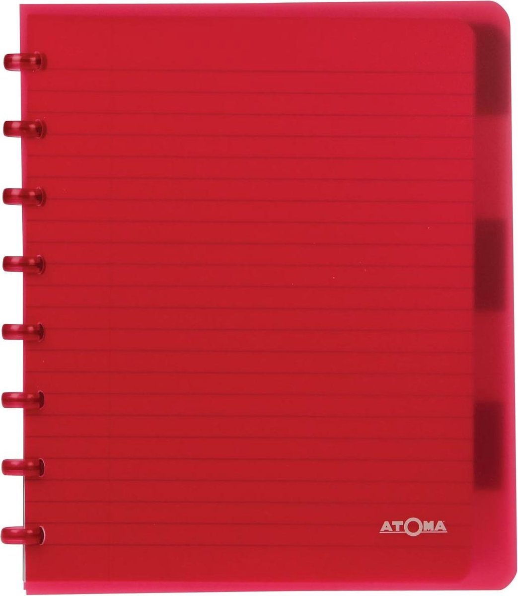 Atoma schrift gelijnd -18x21cm (a5+) - 90 g m2 - 120 bladzijden (60 vel) - 6 tabbladen