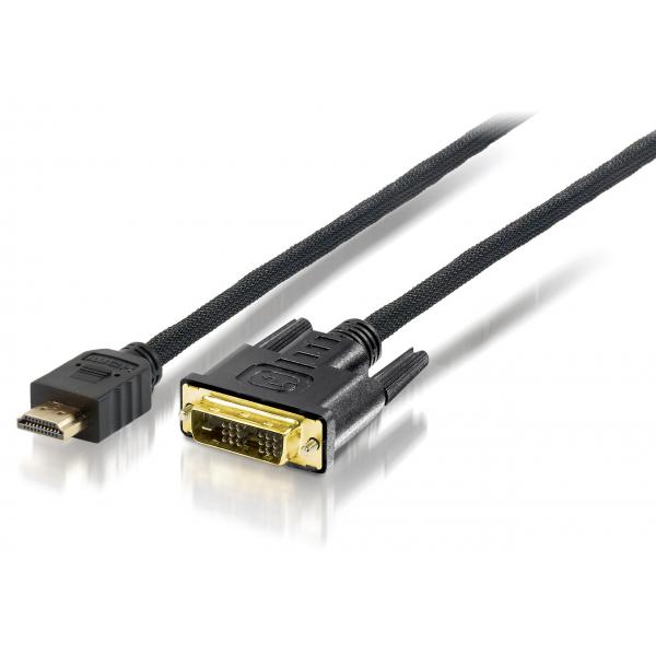 Equip 119322 high quality hdmi to dvi-d single-link cable, m m, 2m, black