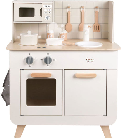 Classic world houten speelkeuken chef 11-delig speelgoedkeuken wit.