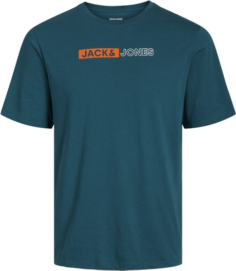 Jack jones jack jones plus jjecorp logo tee play ss o-n noos pls heren t-shirt - deep teal play 5