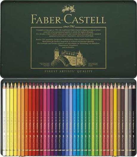 Faber-castell kleurpotloden - polychromos - 36 stuks in blik - fc-110036