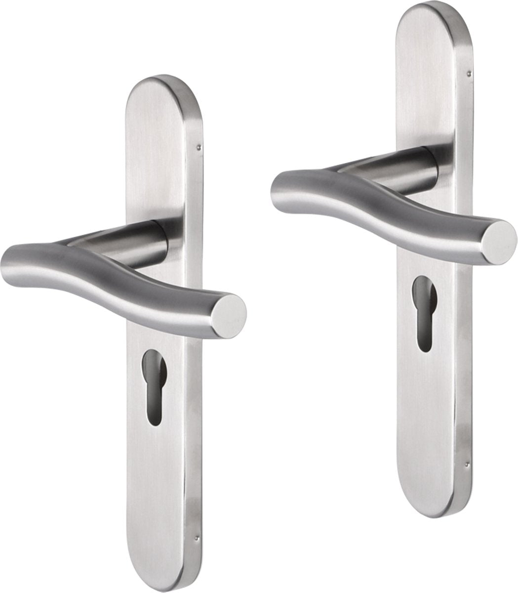 Impresso chester rvs geborsteld op ovaal schild pc55
