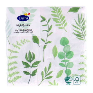 Duni servetten greenery 24x24 cm | 12 stuks
