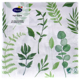 Duni servetten greenery 33x33 cm | 12 stuks