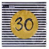 Servetten 30th birthday 33x33 cm | 4 stuks