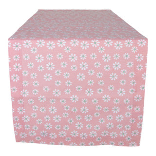 Daisy flowers tafelloper roze 50x140 cm | 3 stuks