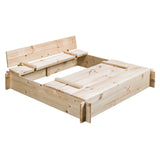 Swingking houten zandbak blank - gucio