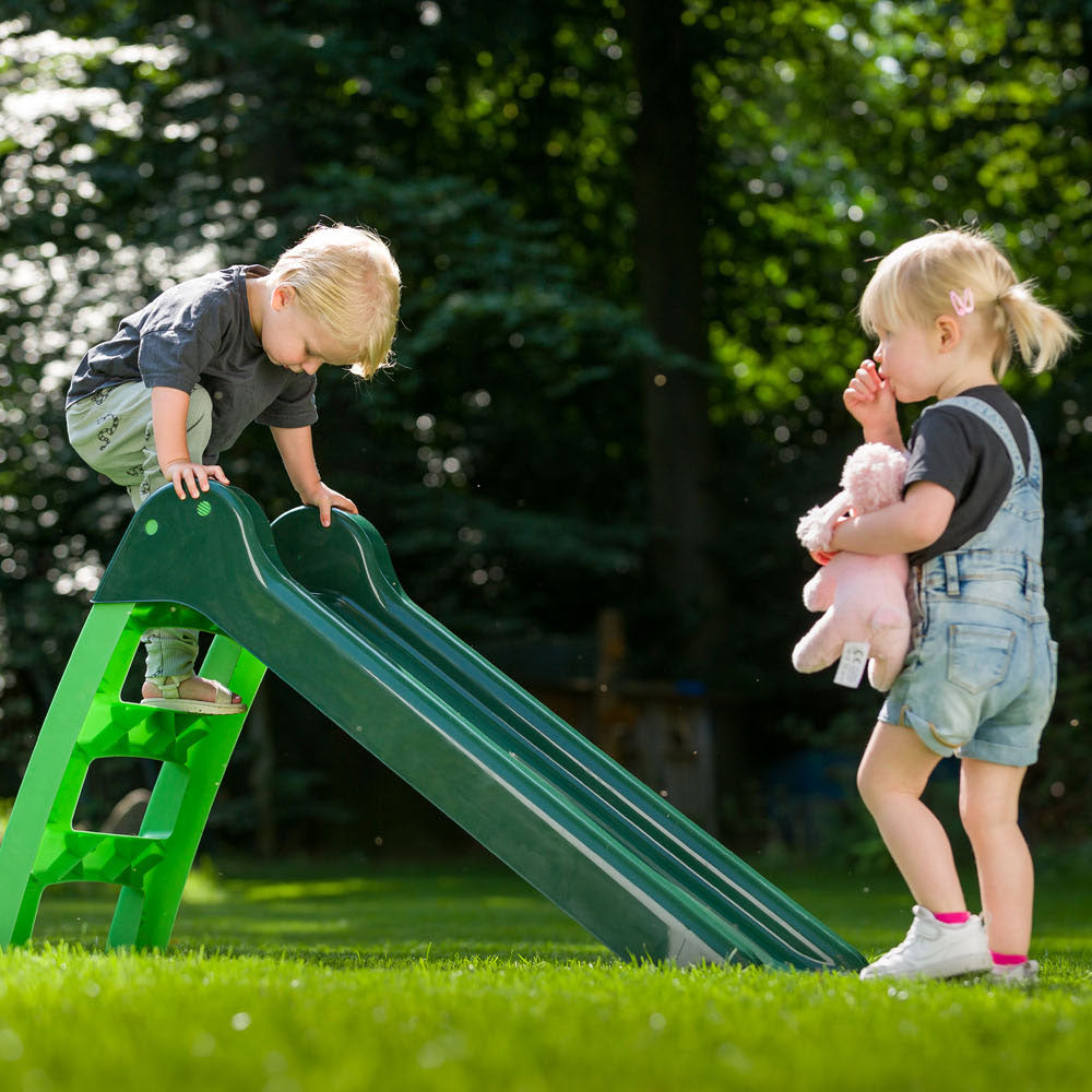 Swingking glijbaan met trap groen