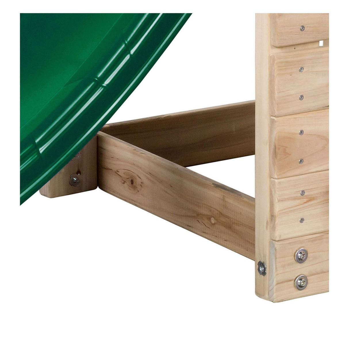 SwingKing Mari Small Speeltoestel met Glijbaan Hout Naturel Groen