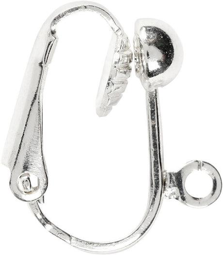 Creativ company cc clip-on oorbellen 16,5 mm zilver 6 stuks